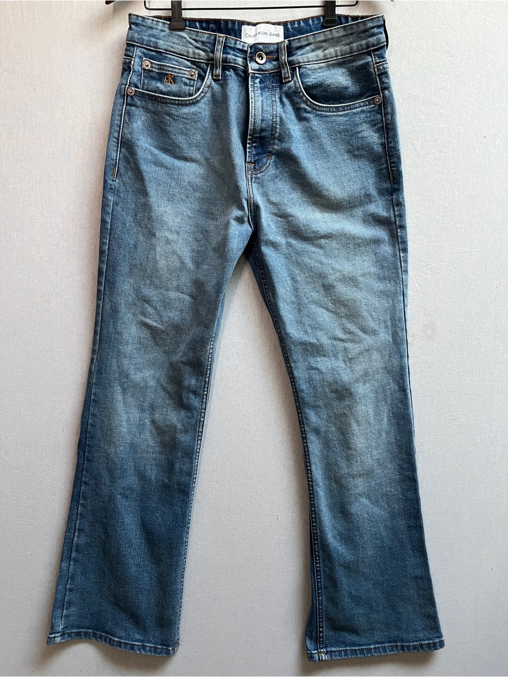 Calvin Klein Jeans Monogram Coin Pocket Flare Denim 32
